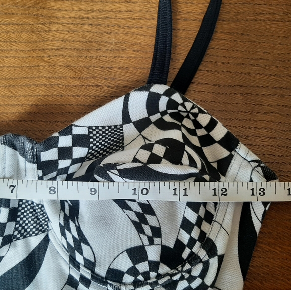 Vintage 90s Le Chateau 1 piece dress with biker shorts built-in bra - Picture 8 of 10